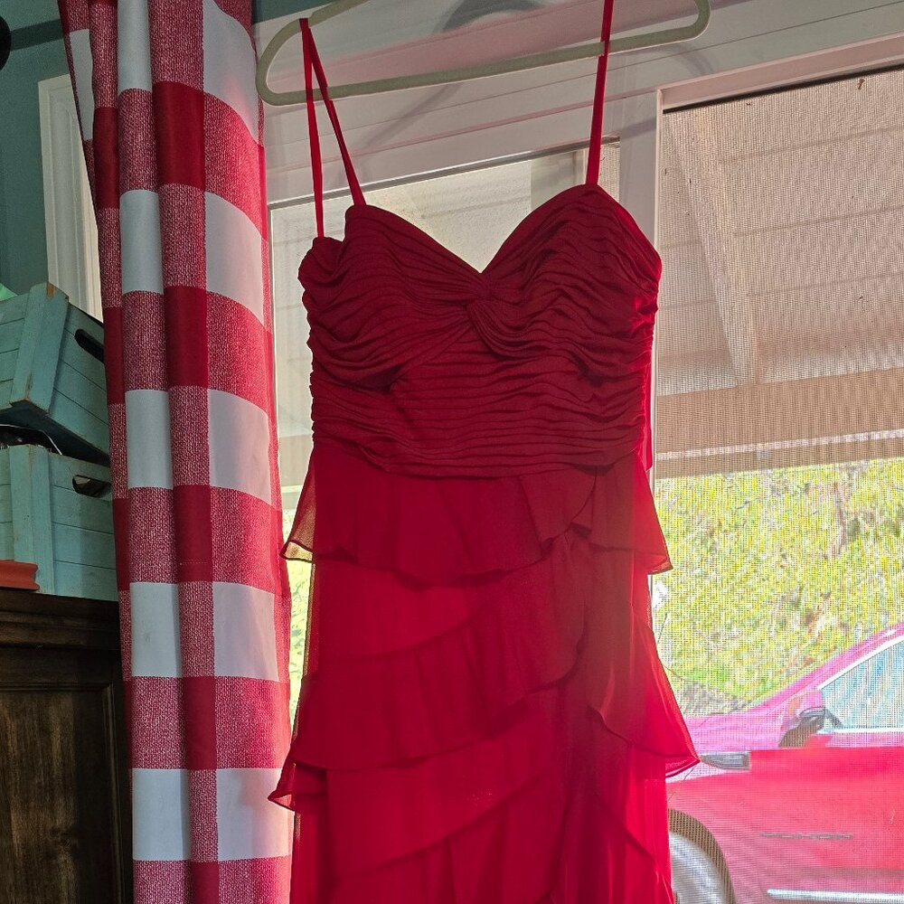 Aqua Formal Dress with slit